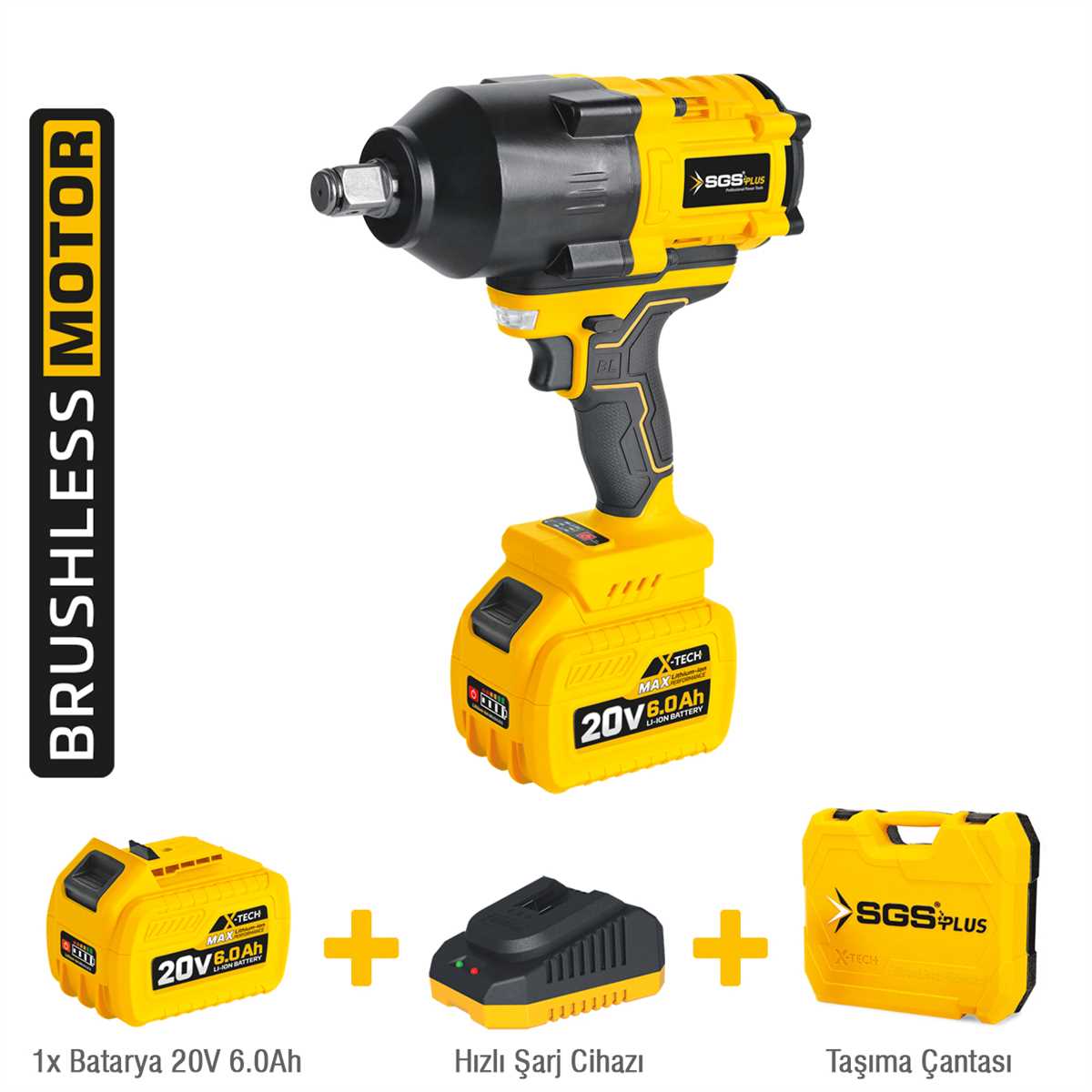 SGS5504 DARBELİ SOMUN SIKMA SETİ 3/4 (KÖMÜRSÜZ MOTOR)